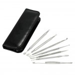 Instrument pentru tratamente cosmetice - CIS035, set 7 bucati + borseta